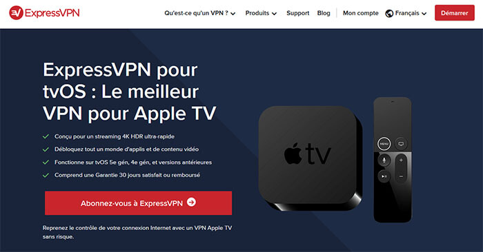 ExpressVPN sur Apple TV