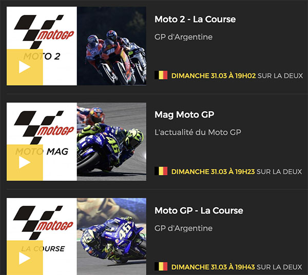 GP Argentine MotoGP programme