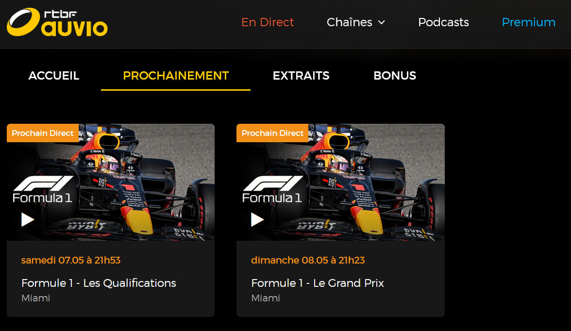 Programme TV GP F1 Miami